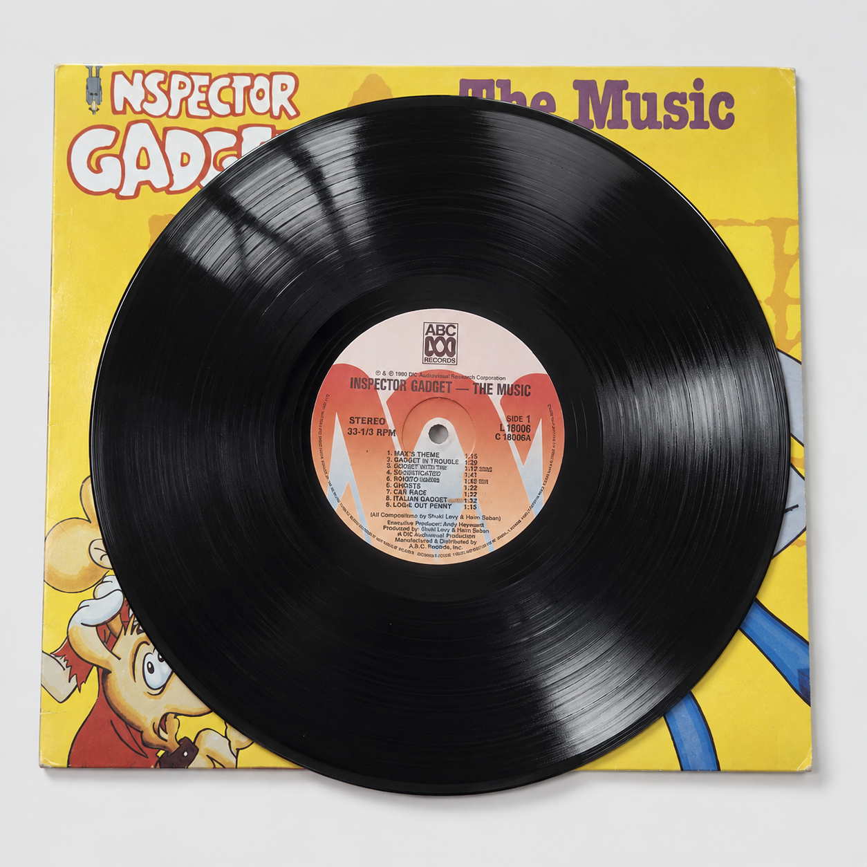 Inspector Gadget – The Music | ABC Records 1986 Vinyl LP L 18006 Australian Pressing
