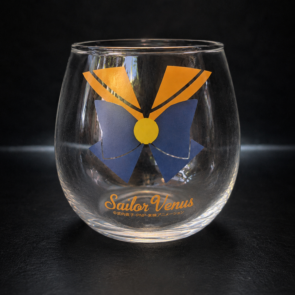 Sailor Moon Crystal Sailor Venus Yurayura Wobble Glass – Morimoto Sangyo 2015 Boxed