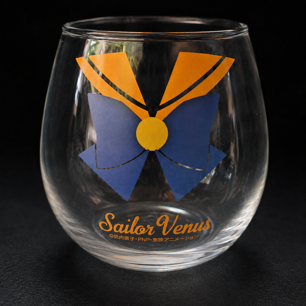 Sailor Moon Crystal Sailor Venus Yurayura Wobble Glass – Morimoto Sangyo 2015 Boxed