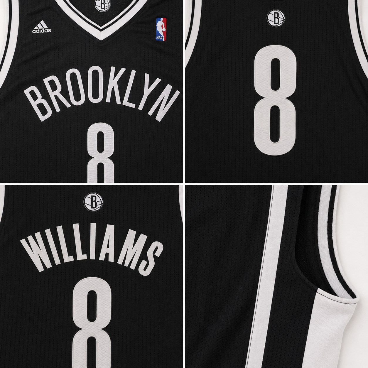 Deron Williams #8 Brooklyn Nets adidas Swingman Jersey – 2012–14 – Men's XS