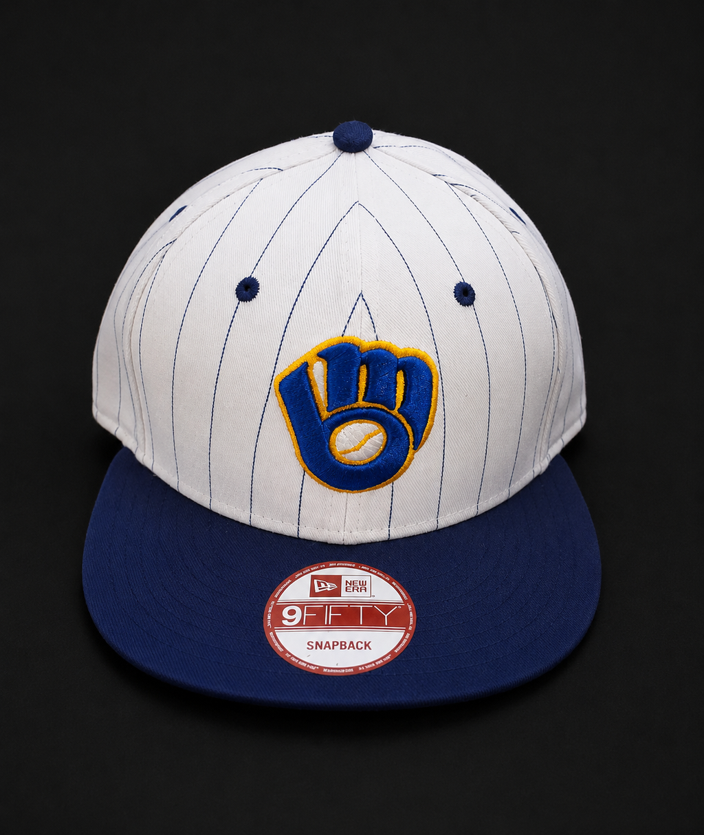New Era Milwaukee Brewers 9FIFTY Cooperstown Pinstripe Snapback – New