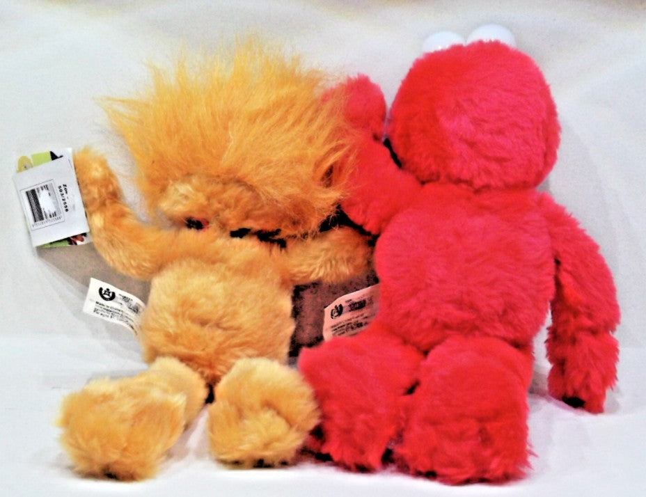 Sesame Street Elmo & Zoe 8in Plush Pair – Hunter Leisure 2003 Tagged