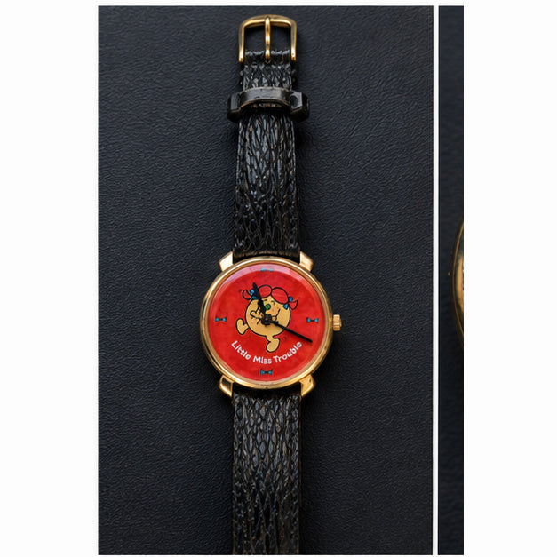 Vintage Little Miss Trouble Quartz Watch – THOIP ©1990 – Mr Men Little Miss