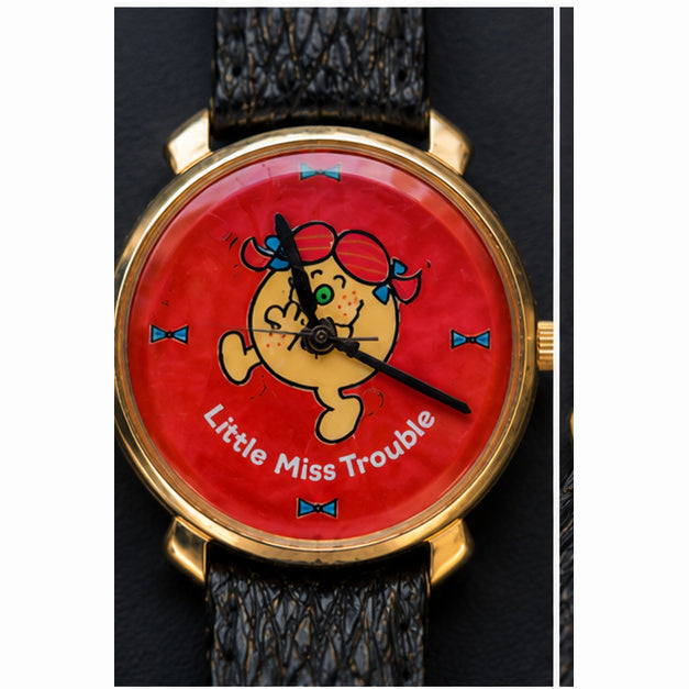Vintage Little Miss Trouble Quartz Watch – THOIP ©1990 – Mr Men Little Miss