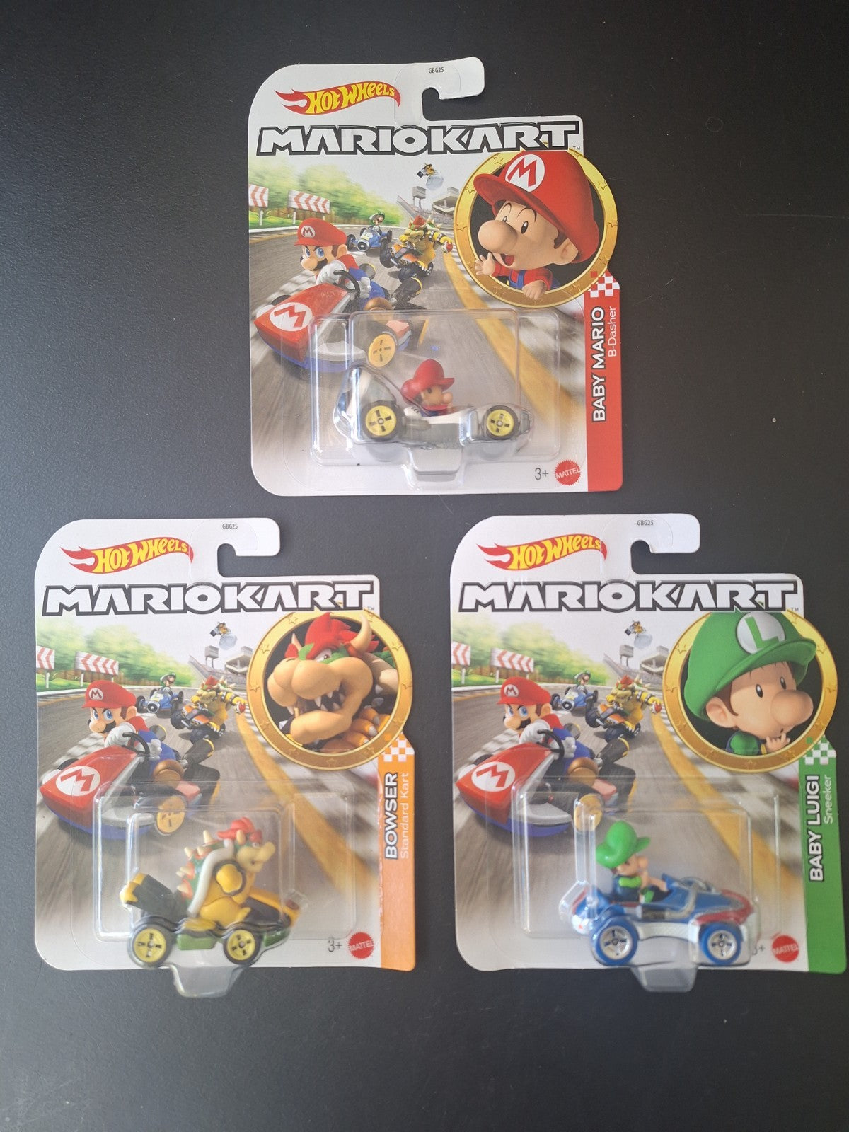 Hot Wheels Mario Kart - Series 37 - 2024 - Lot of 3