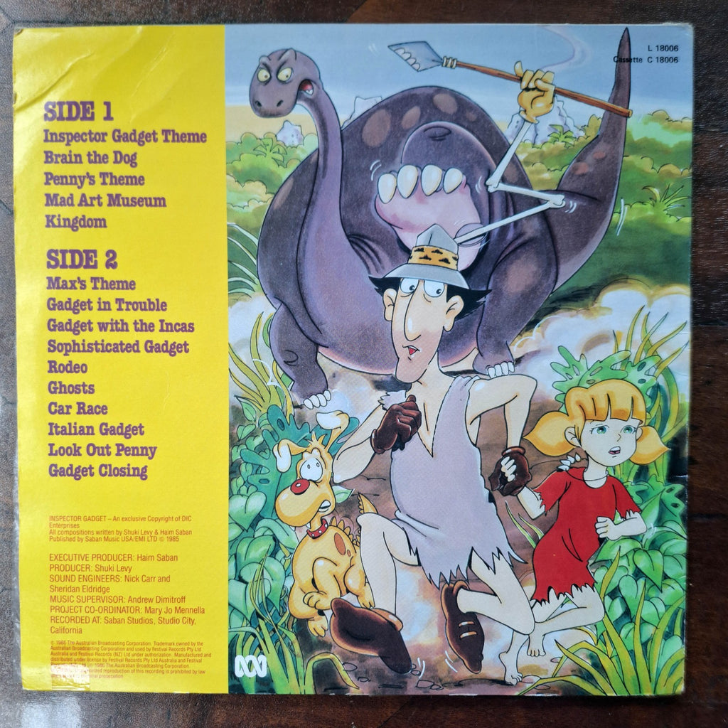 Inspector Gadget The Music 1986 Australian ABC LP L18006 VG+ Soundtrack