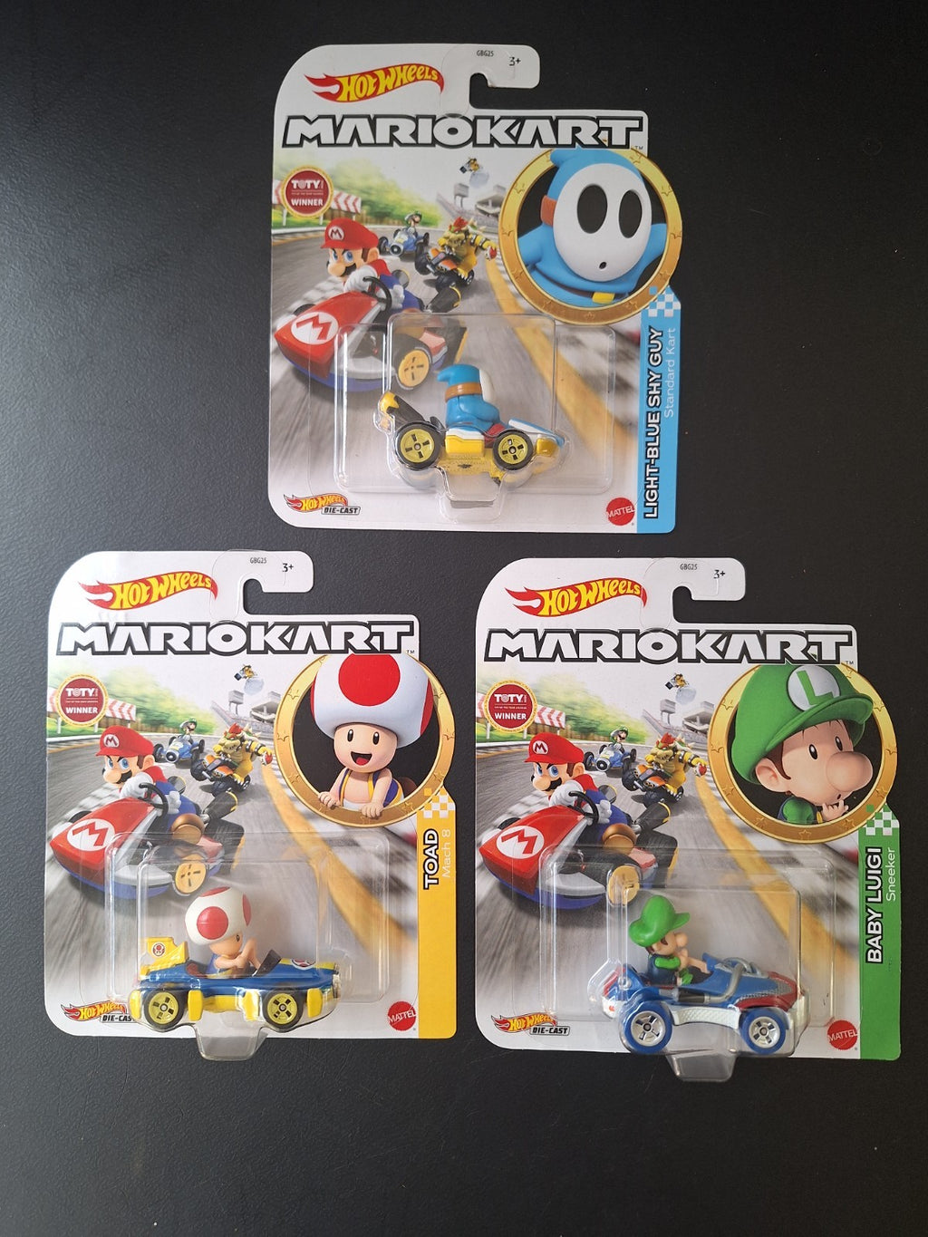 Hot Wheels Mario Kart - Series 17 - 2021 - Mix 7 - Lot of 3
