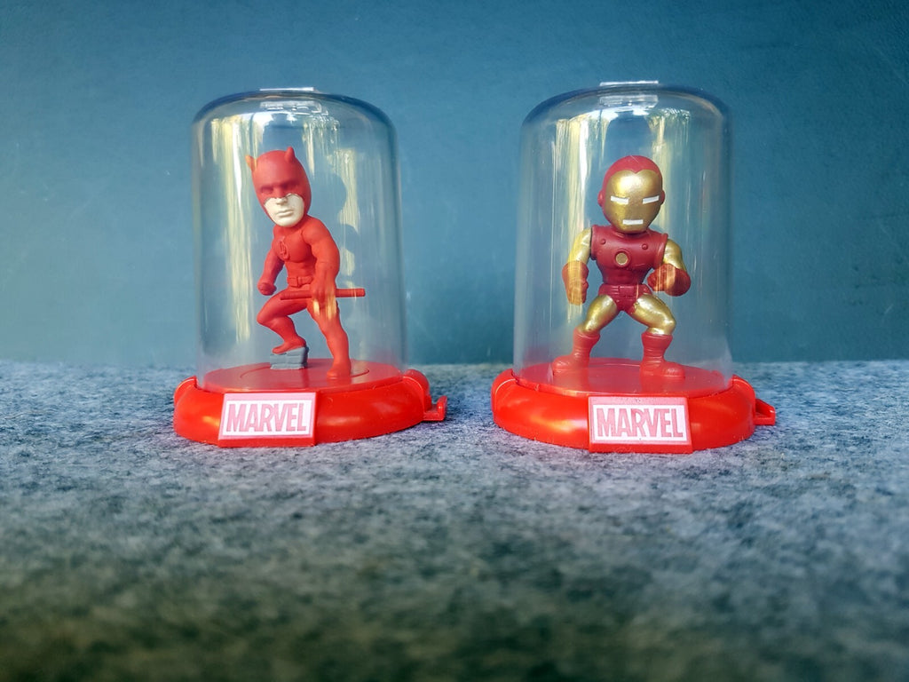 ZAG TOYS DOMEZ MARVEL 80 YEARS COLLECTIBLE Daredevil & Ironman - OOB
