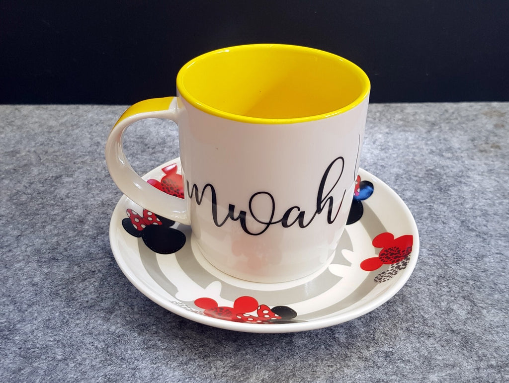 Disney Mickey & Minnie Mouse Mug and Saucer