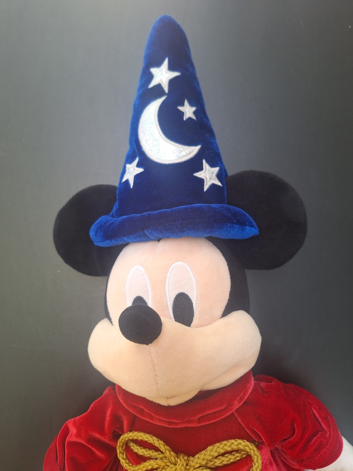 Disney Store Sorcerer Mickey Plush 24" Fantasia Large Soft Toy As New