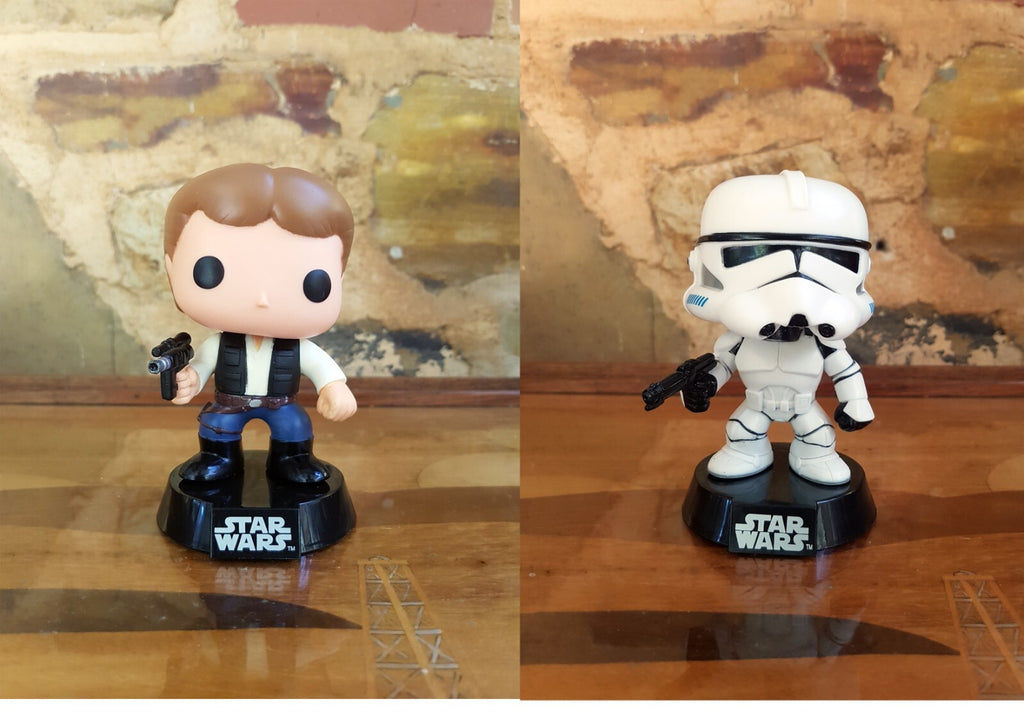 Funko Pop! Star Wars Han Solo #03 & Clone Trooper #21 – Out of Box Bundle