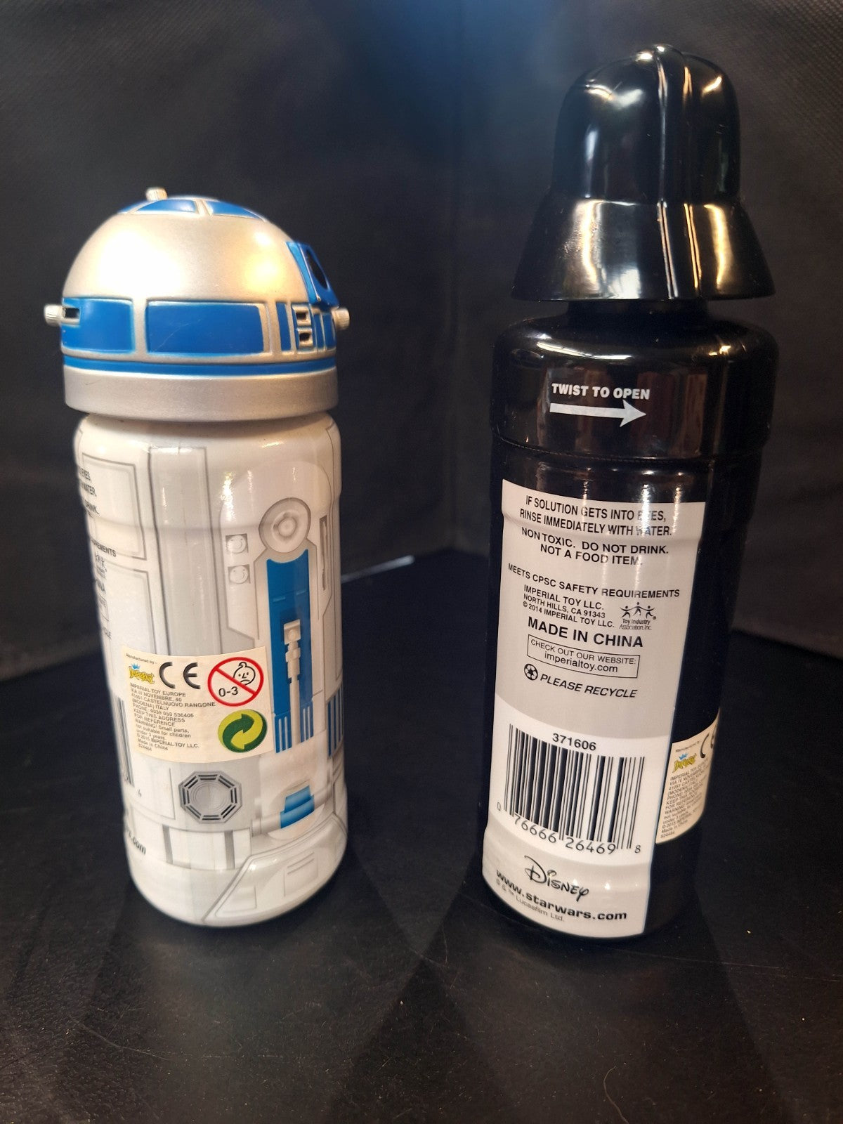 Disney Star Wars Bubble Solution Darth Vader & R2D2 Miracle Bubbles 8oz