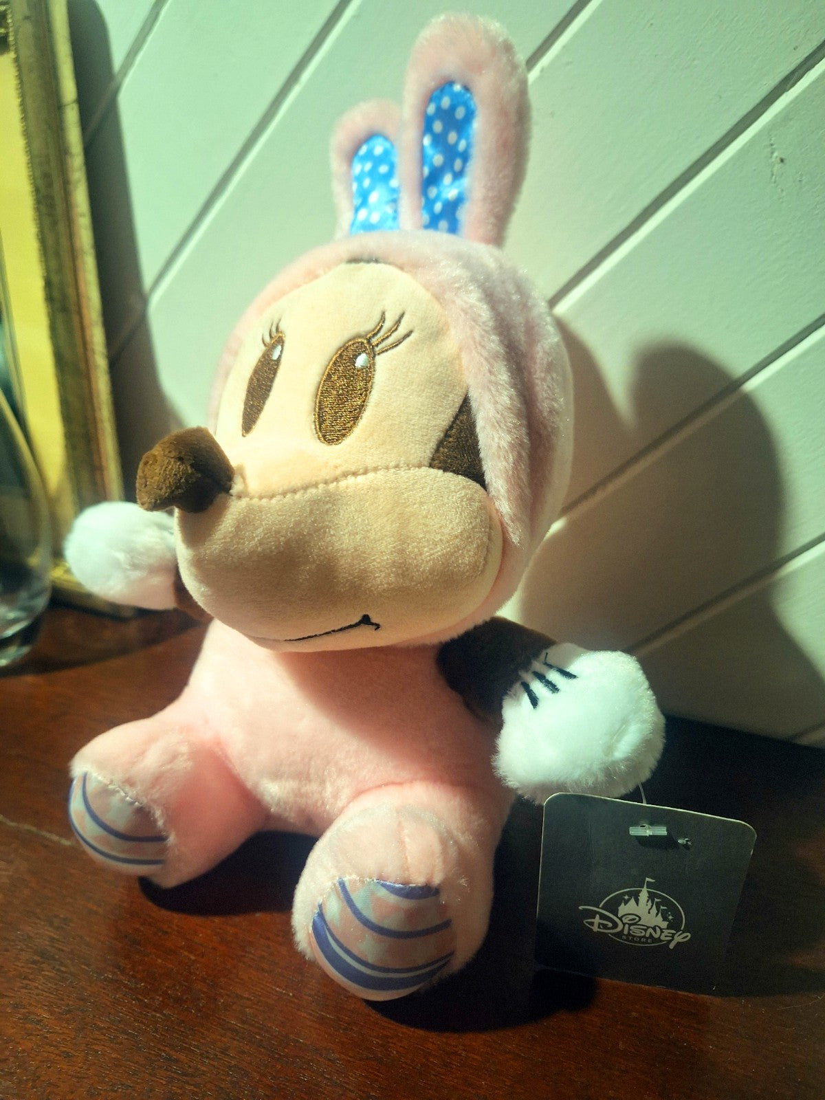 Disney Minnie Mouse Pink Bunny Rabbit Plush 25.5cm Japan Disney Store Tag