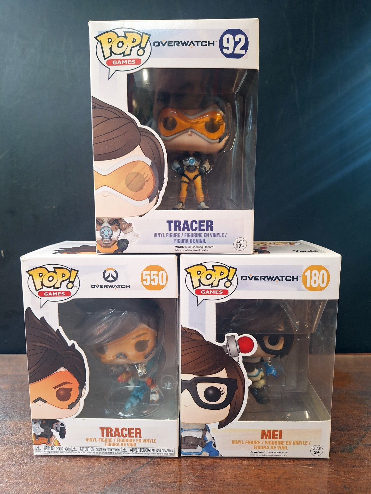 Funko Pop! Overwatch Tracer Mei #92 #180 #550 Vinyl Figures Choose Variation