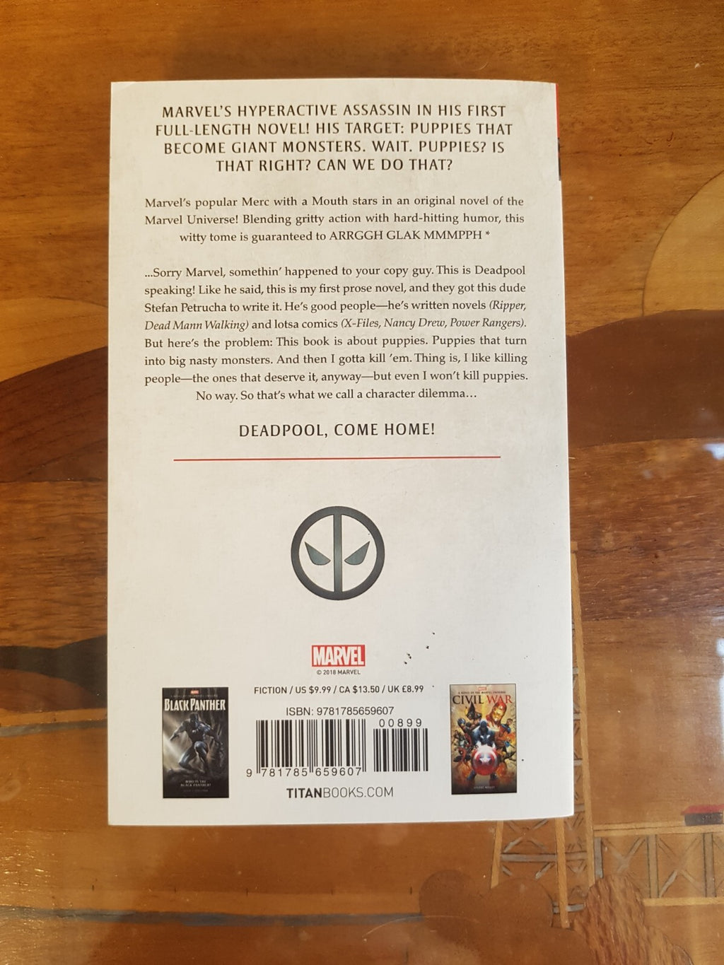 Marvel - Deadpool Novel "Paws" - As New Unread 1st print copy