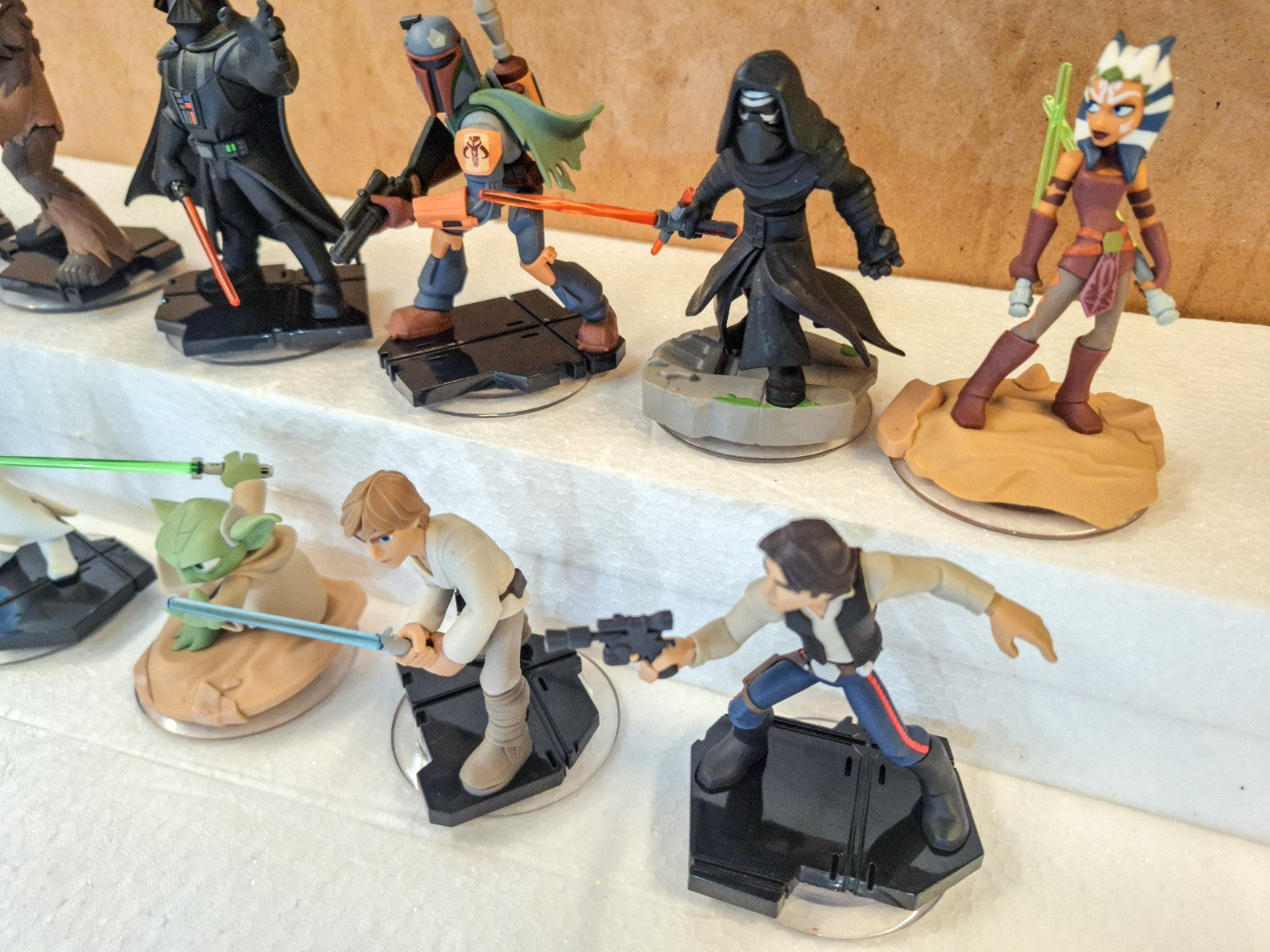 Disney Infinity 3.0 Star Wars Lot Vader Luke Yoda Leia Kylo Boba