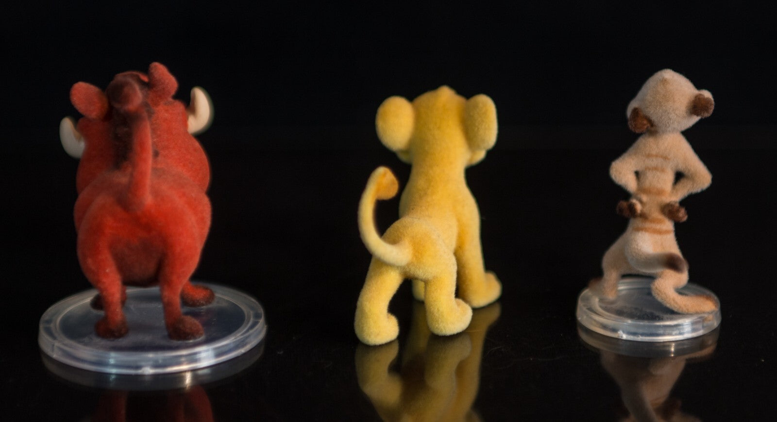 Disney The Lion King  - Flocked 1.5" Figures  - Simba, Timon & Pumbaa