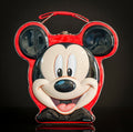Mickey Mouse Disney Tin Lunchbox Red Embossed Collectable