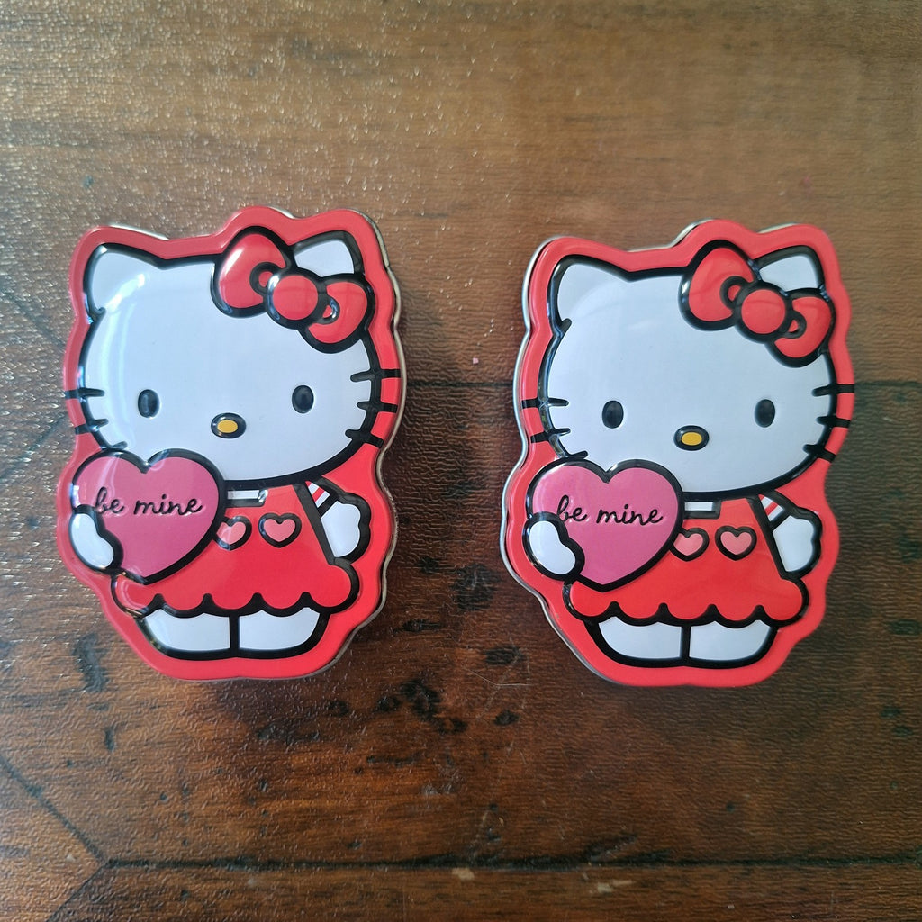 Hello Kitty A-426 Pink Crystal Watch Needs Battery + 2 Sweet Hearts Tins