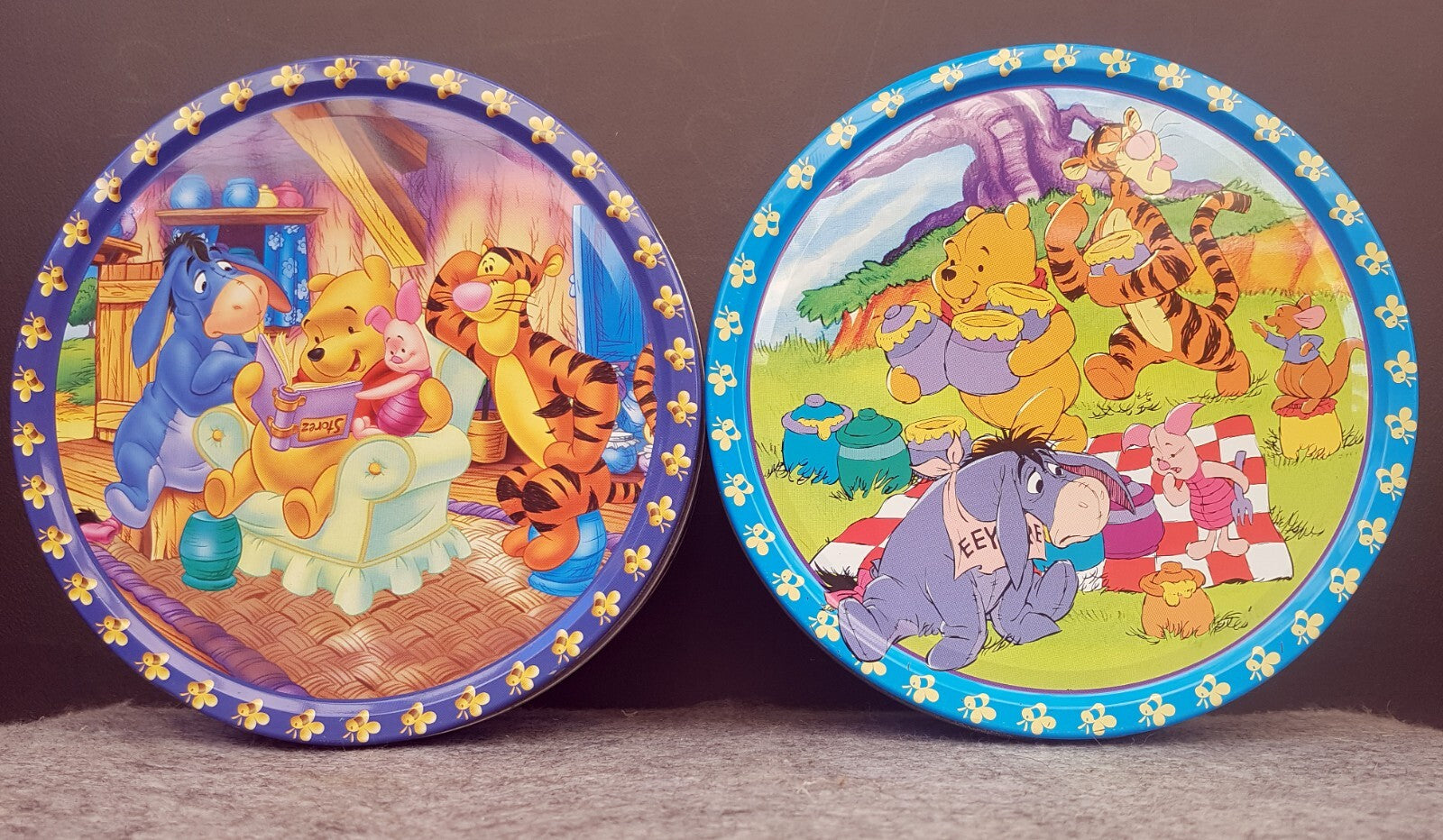 Winnie the Pooh Collectors Tin Set Disney 1990s Numbered Limited Eeyore Tigger