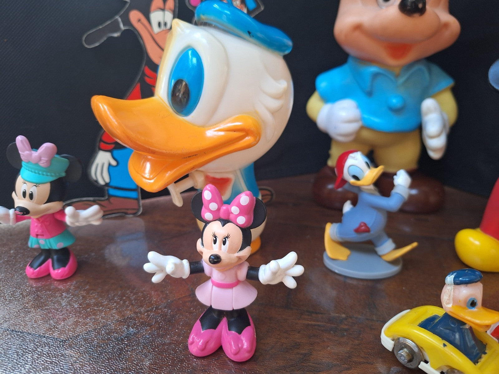 Disney Collectable Figures - Mixed Vintage Lot - Mickey Donald Minnie Goofy