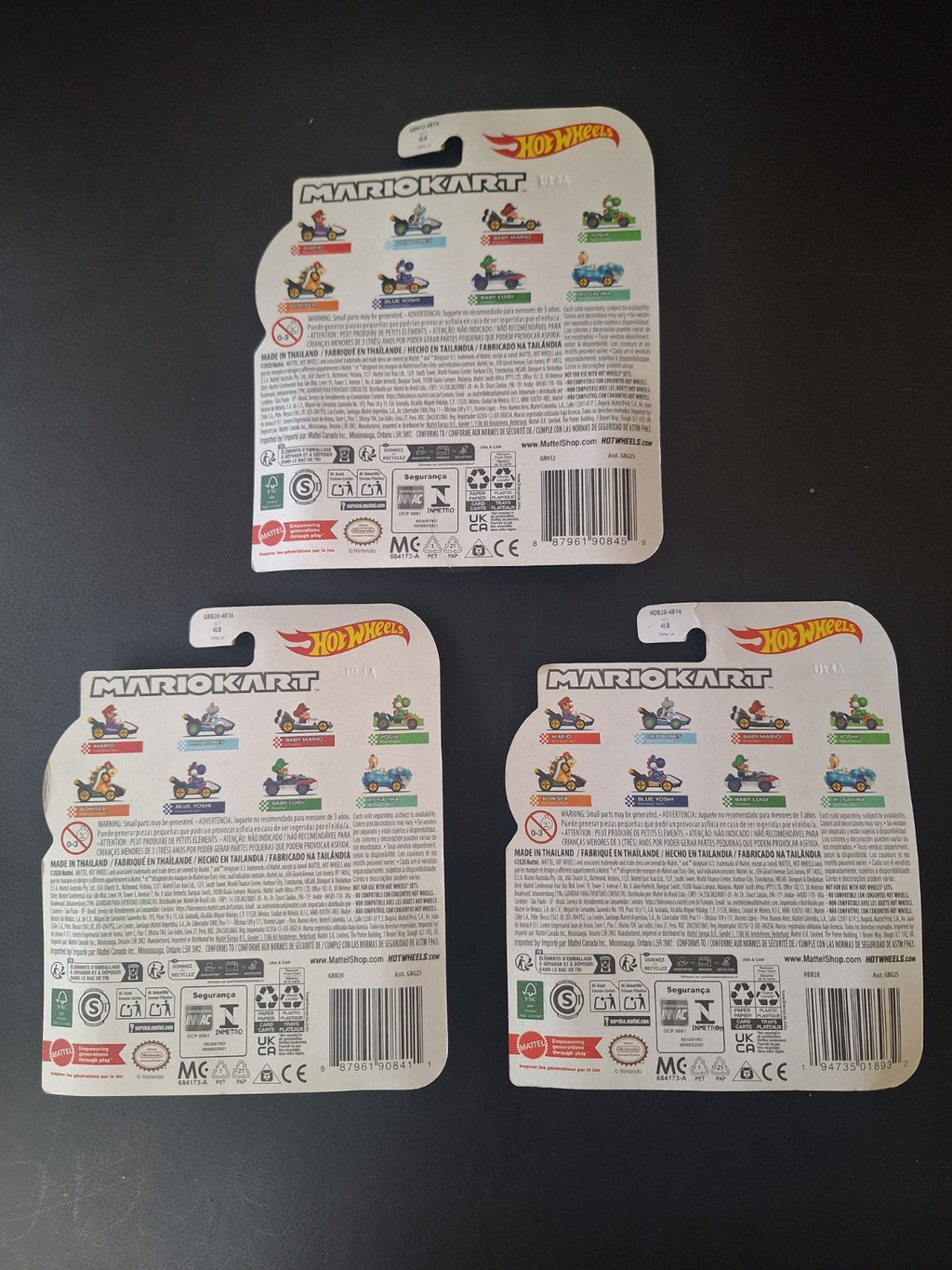 Hot Wheels Mario Kart - Series 37 - 2024 - Lot of 3