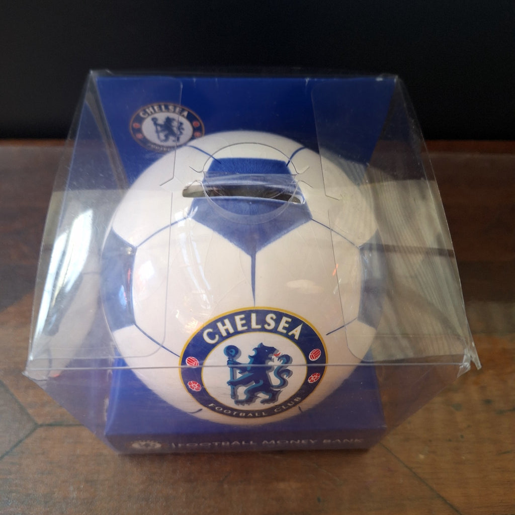 Chelsea FC 2010 Official Licensed Hand Painted Ceramic Football Money Box Boxed