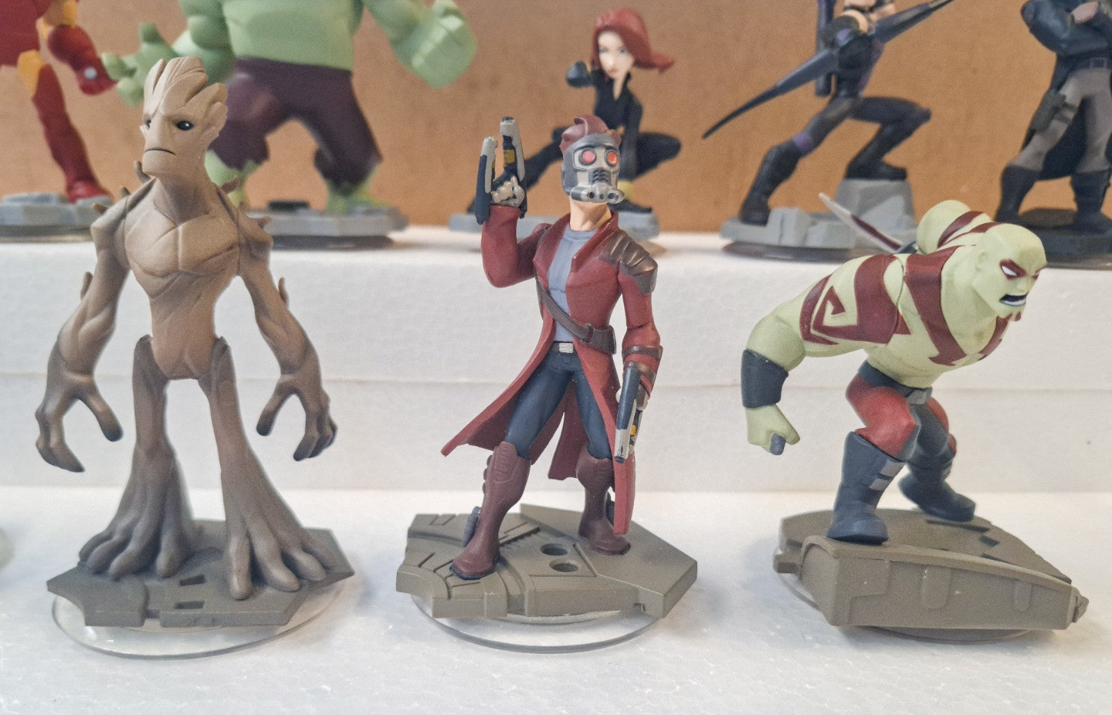 Disney Infinity 2.0 Marvel Lot 12 Figures Hulk Iron Man Groot Rocket