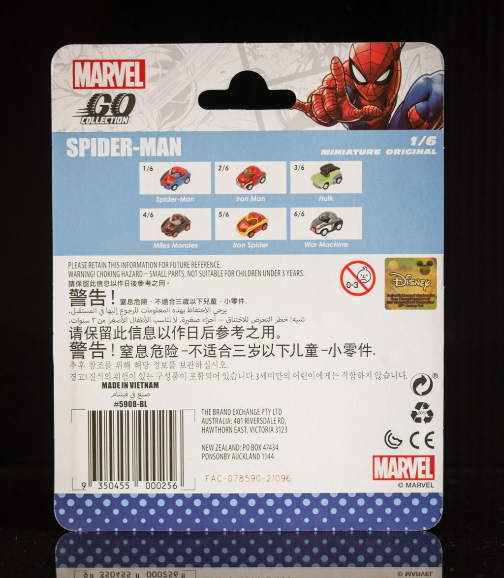 MARVEL Go Collection Full Set of 6 Mini Cars - NEW SEALED