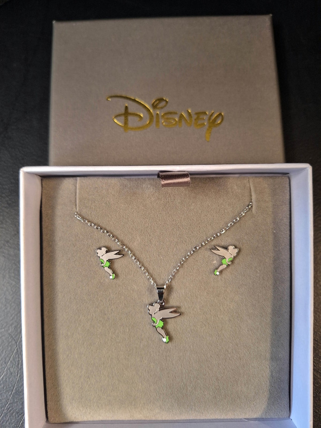 Disney Couture Kingdom - Tinker Bell Necklace & Earring Set - D100 Release - NEW