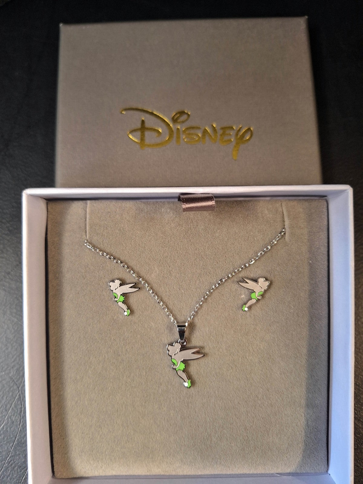 Disney Couture Kingdom - Tinker Bell Necklace & Earring Set - D100 Release - NEW