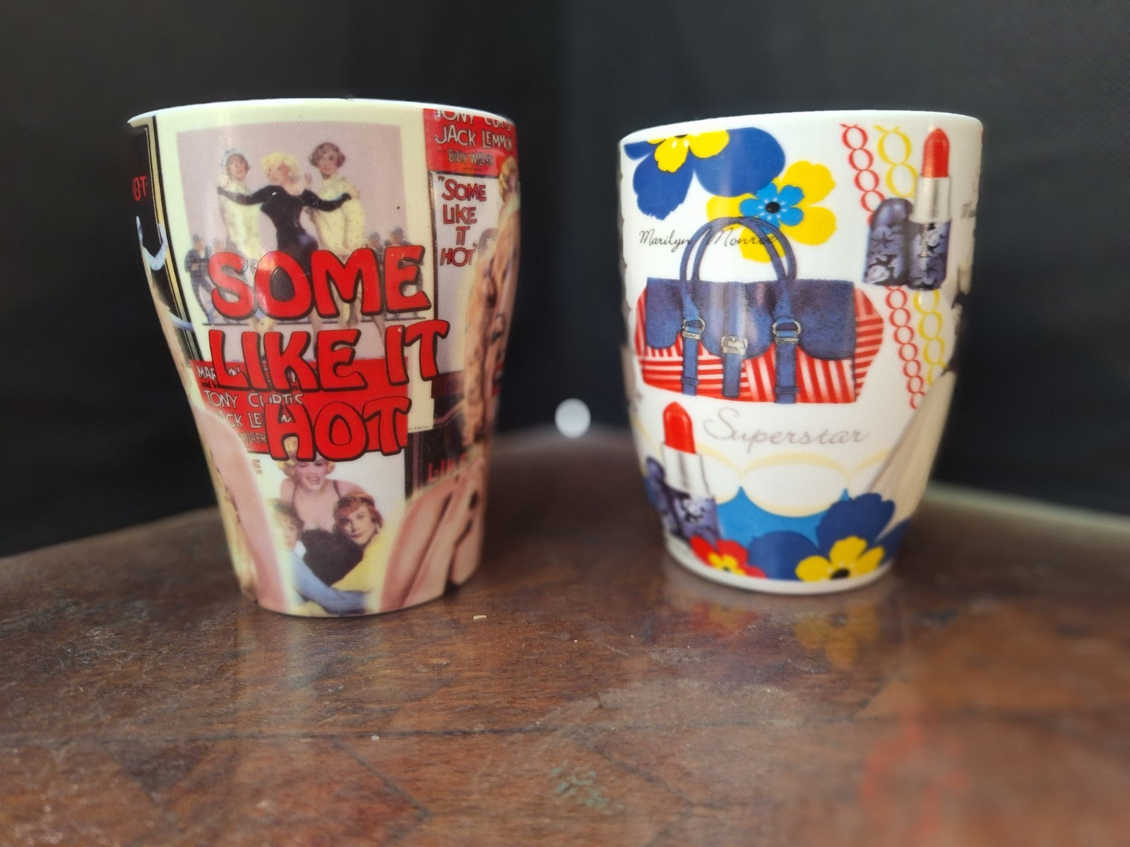 MARILYN MONROE Ceramic Mugs - As New Condition