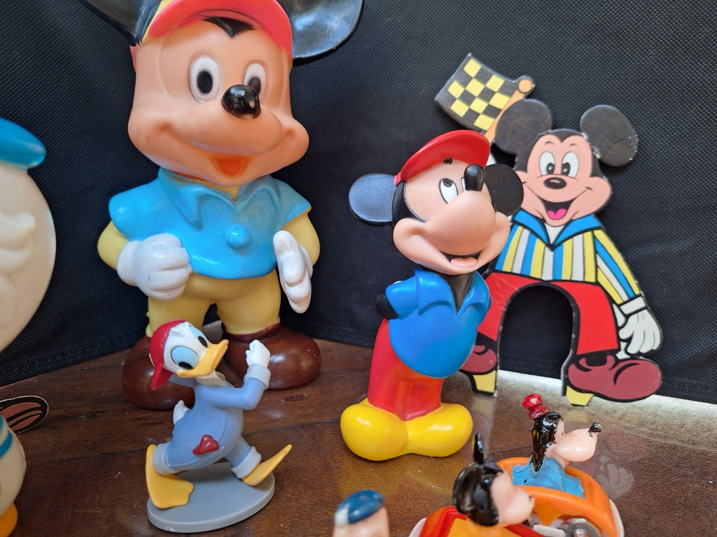 Disney Collectable Figures - Mixed Vintage Lot - Mickey Donald Minnie Goofy