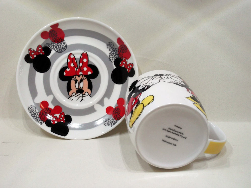 Disney Mickey & Minnie Mouse Mug and Saucer