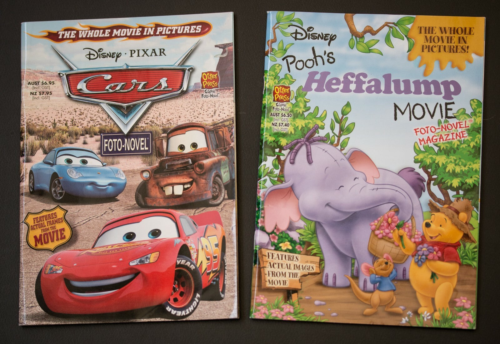Disney Cars & Pooh's Heffalump Movie Foto Graphic Novels - Full Story in Photos
