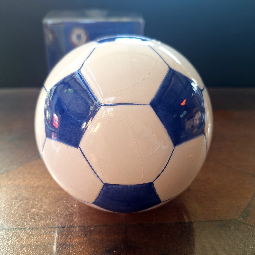 Chelsea FC 2010 Official Licensed Hand Painted Ceramic Football Money Box Boxed