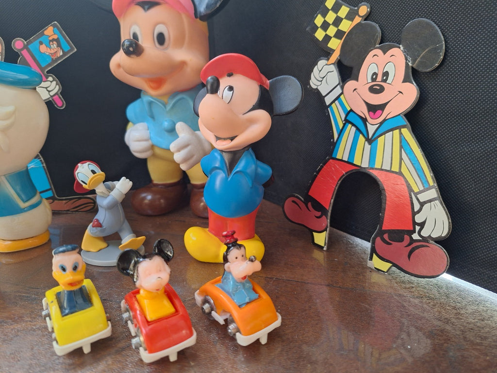 Disney Collectable Figures - Mixed Vintage Lot - Mickey Donald Minnie Goofy