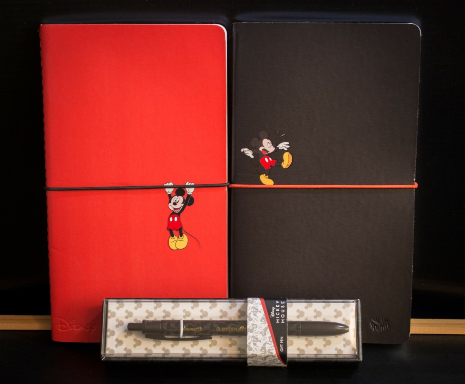 Disney Mickey Mouse Spirax Notebooks "Madcap Mickey" & Artline Signature Pen NEW