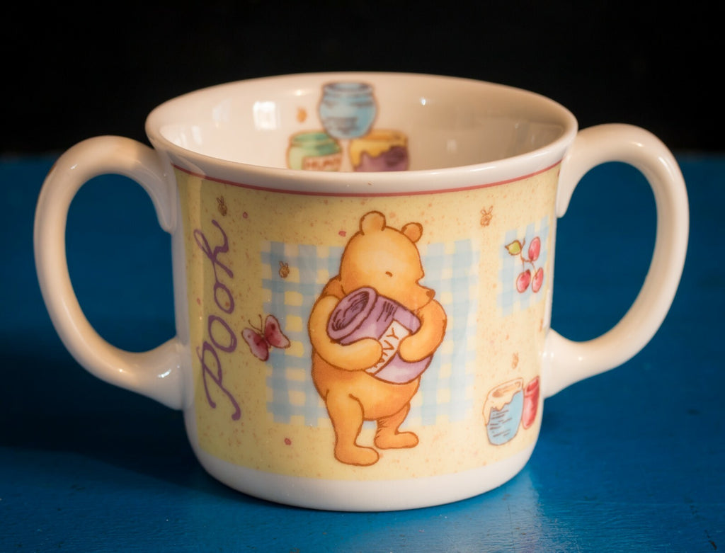 Royal Doulton Winnie the Pooh 2001 Double Handle Mug Baby Cup Boxed Disney