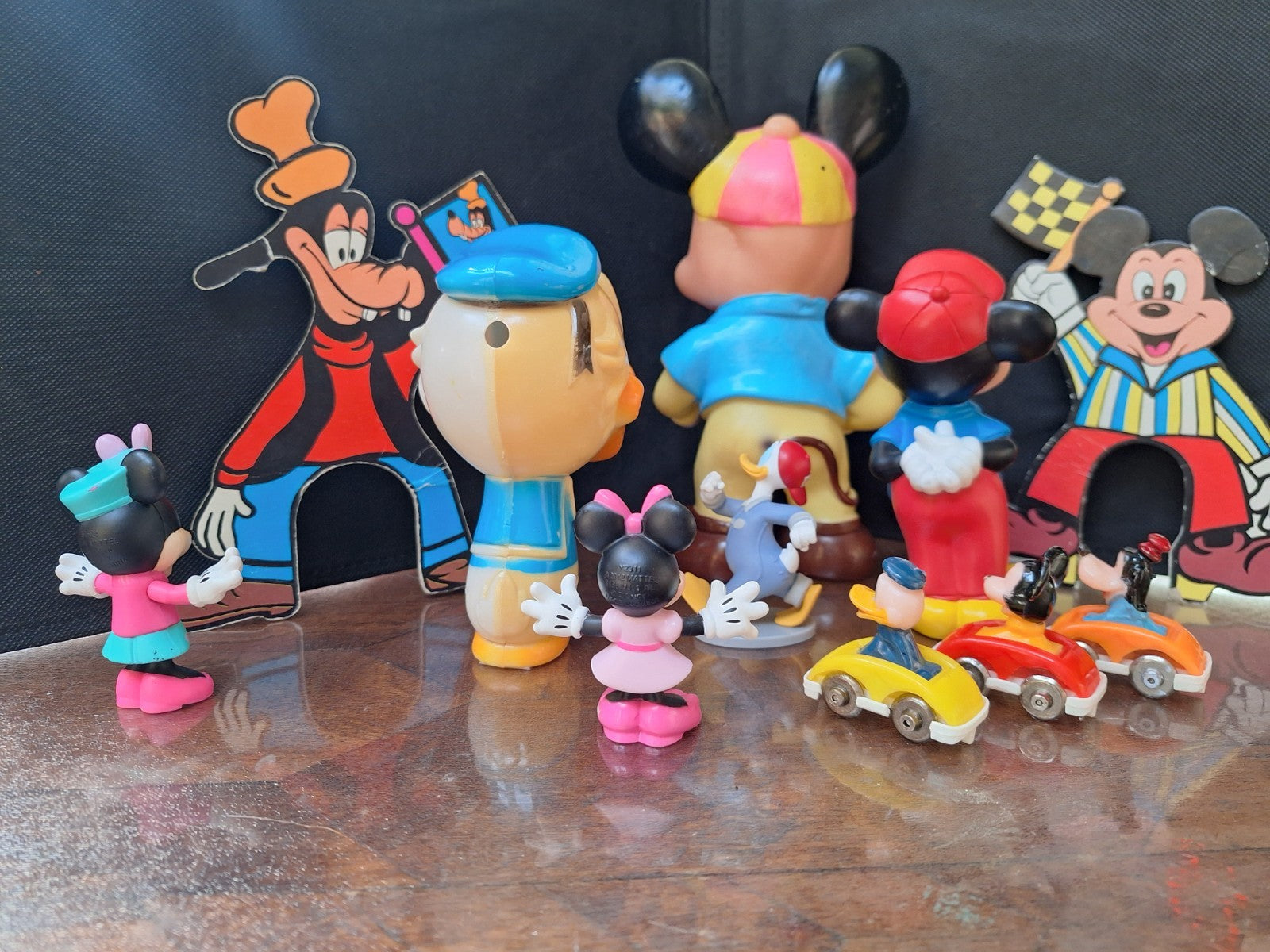 Disney Collectable Figures - Mixed Vintage Lot - Mickey Donald Minnie Goofy