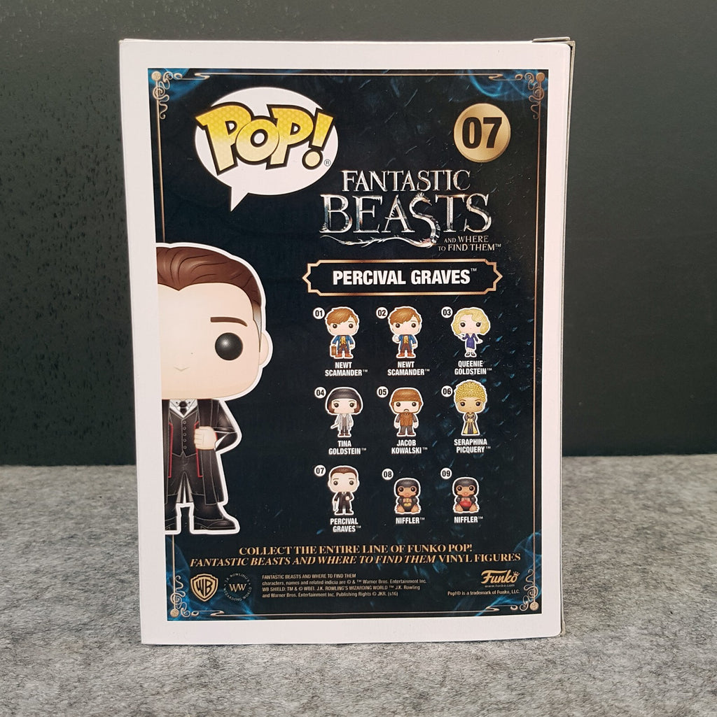 Funko Pop! Fantastic Beasts 07 Percival Graves Vinyl Figure NIB