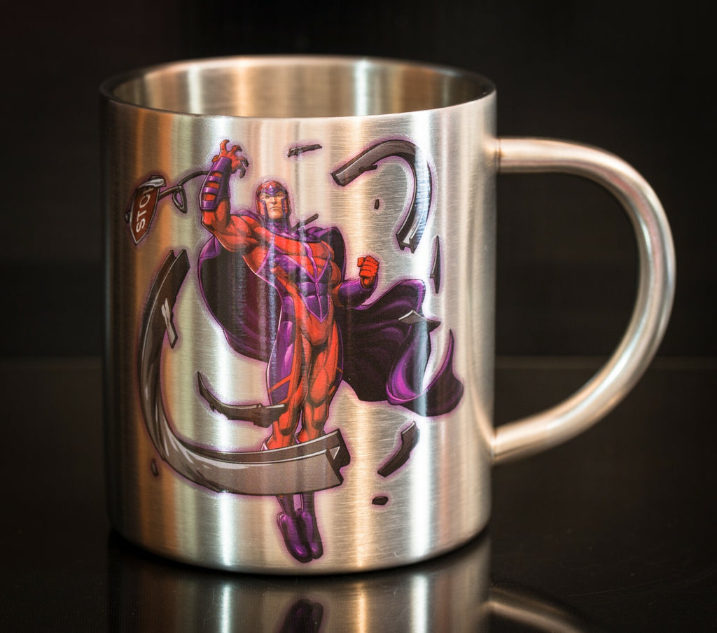 Marvel Magneto Mug Stainless Steel X-Men Comic Cup Collectible