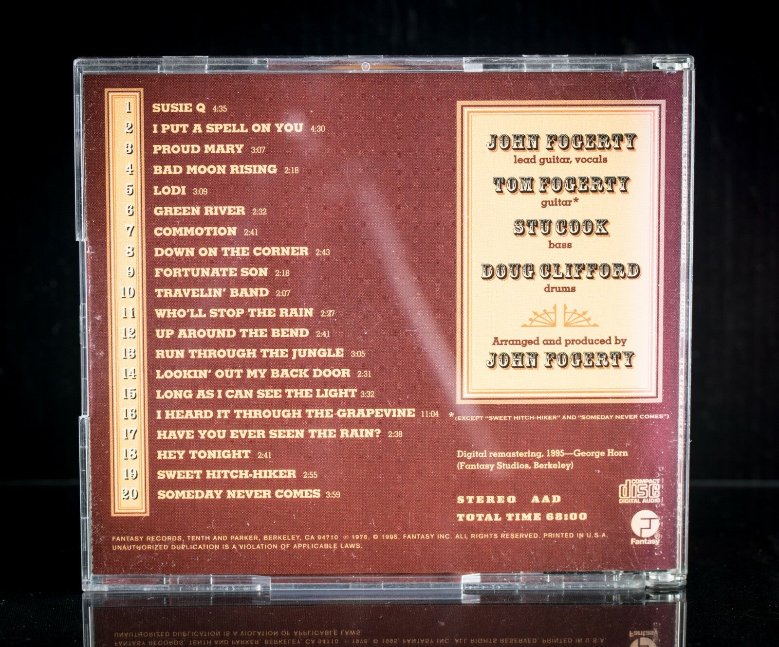 Creedence Clearwater Revival Chronicle, Vol.1 (CD,1995, Fantasy) CCGCD-22-2 Gold