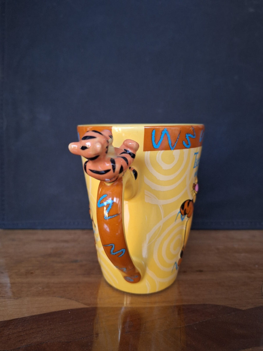 Disney Tigger 3D Handle Mug Winnie the Pooh Embossed Collectable Cup Display
