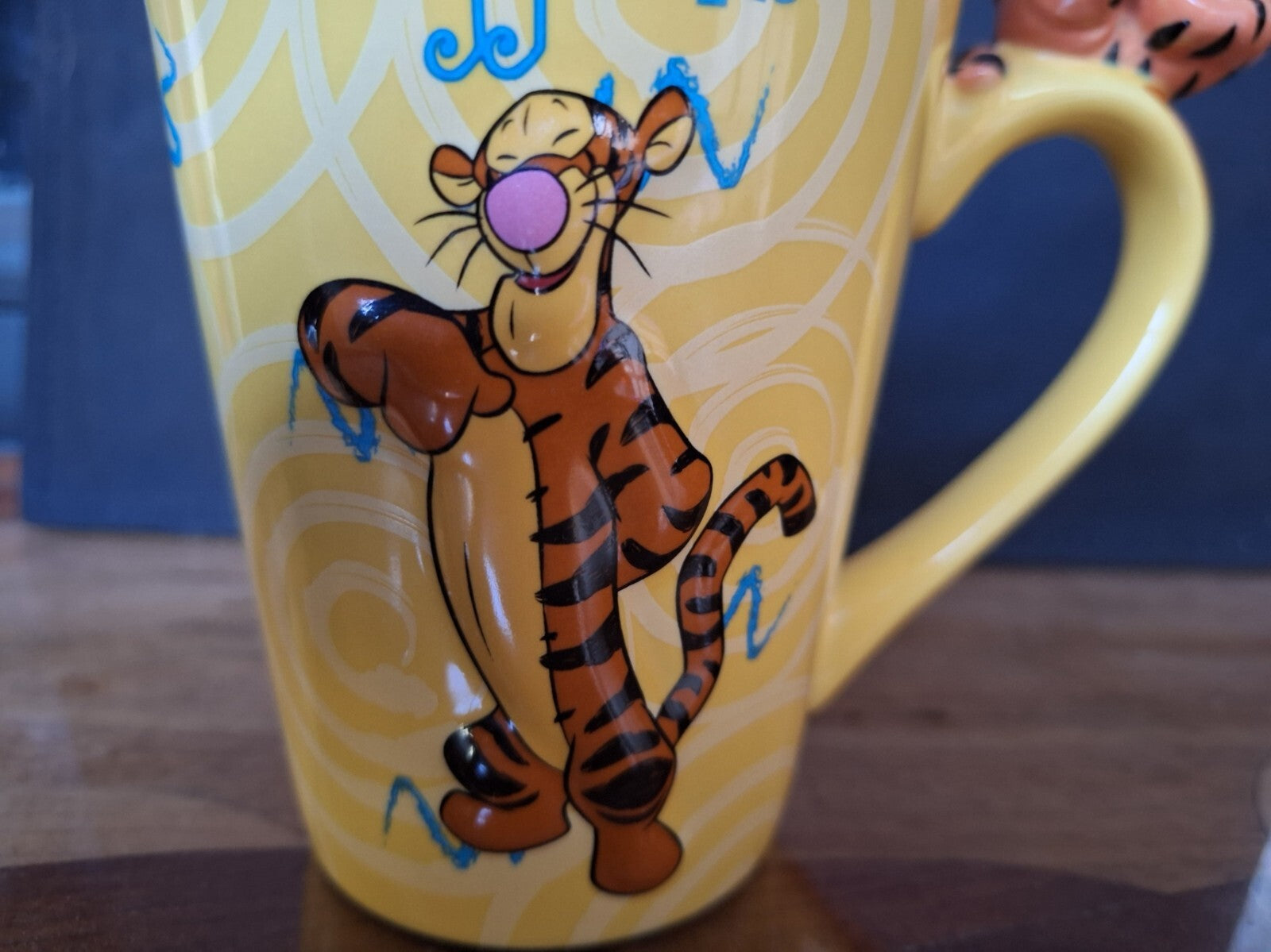 Disney Tigger 3D Handle Mug Winnie the Pooh Embossed Collectable Cup Display