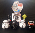 Star Wars Darth Vader Helmet Lot Stormtrooper Pop Ups Hot Wheels
