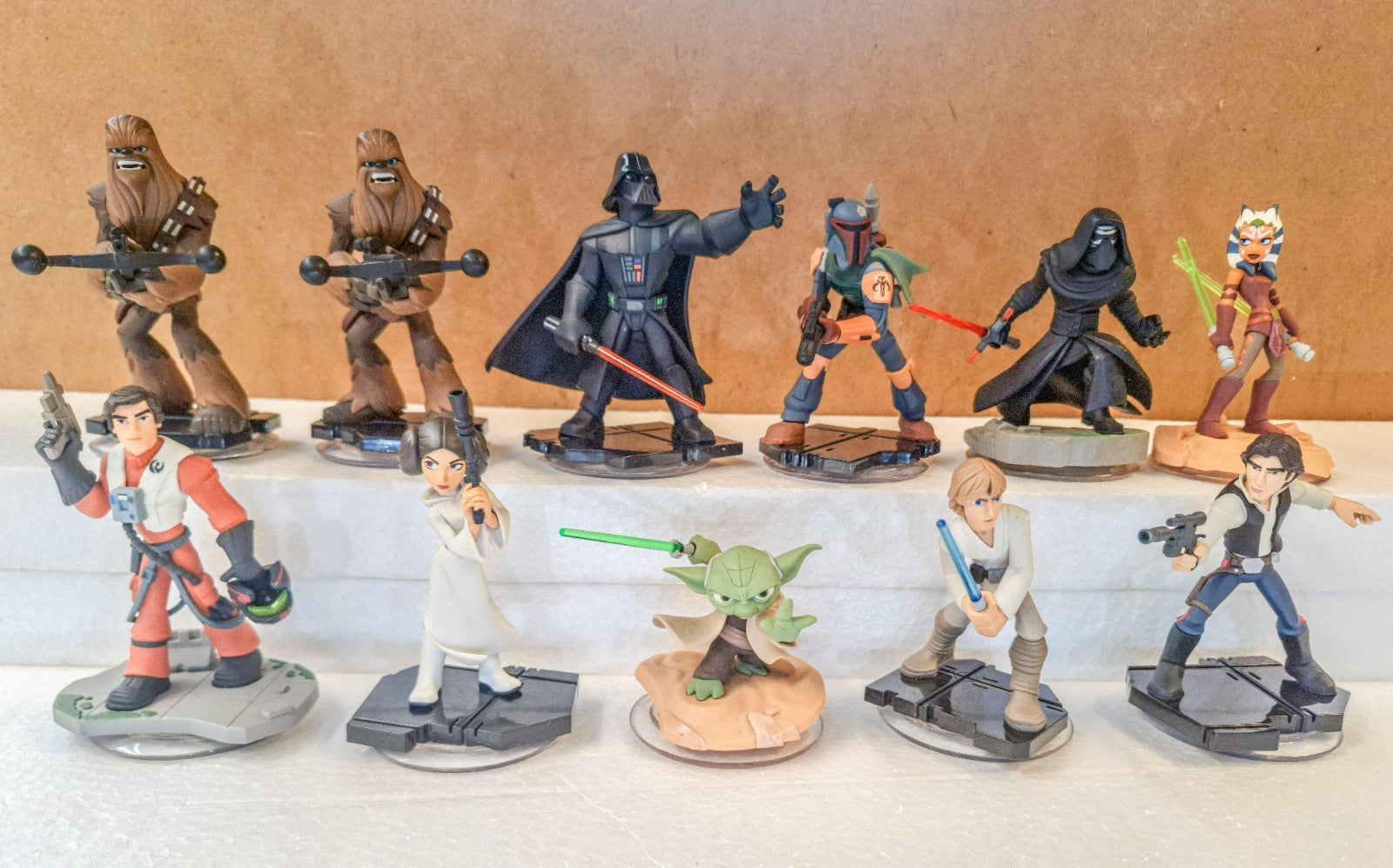 Disney Infinity 3.0 Star Wars Lot Vader Luke Yoda Leia Kylo Boba