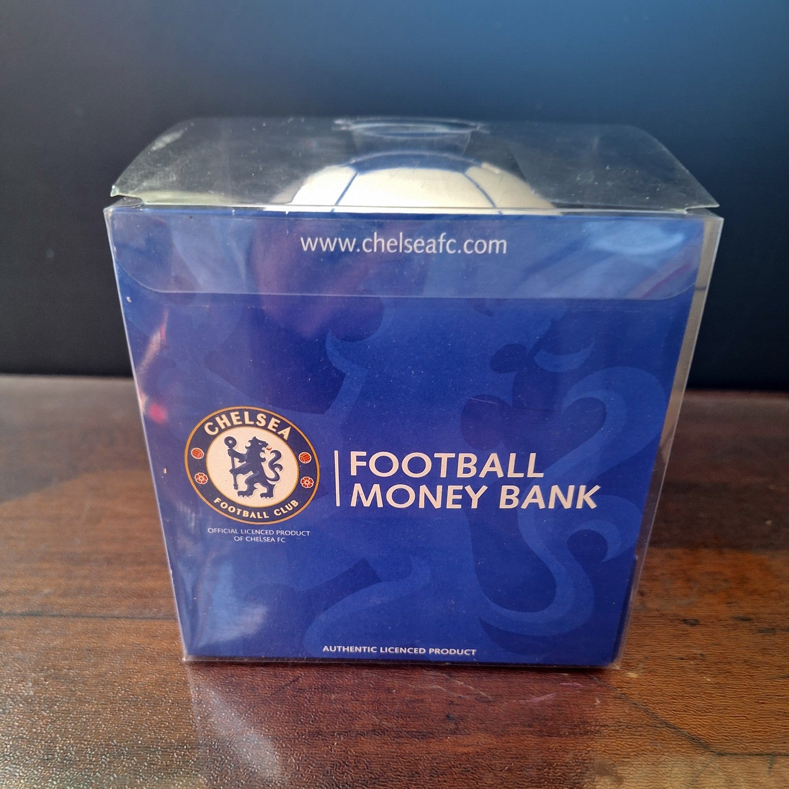 Chelsea FC 2010 Official Licensed Hand Painted Ceramic Football Money Box Boxed