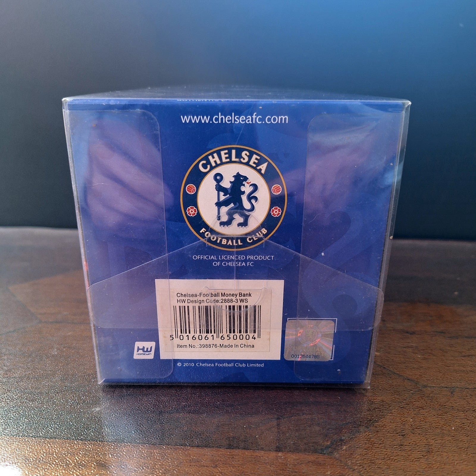 Chelsea FC 2010 Official Licensed Hand Painted Ceramic Football Money Box Boxed