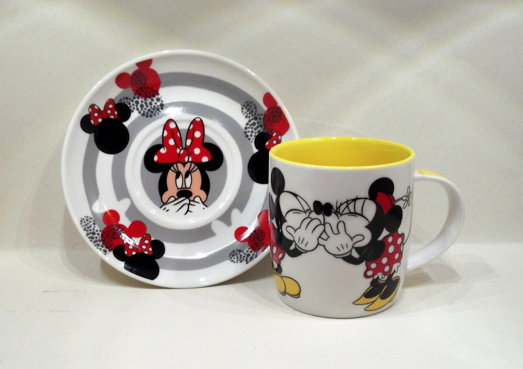 Disney Mickey & Minnie Mouse Mug and Saucer
